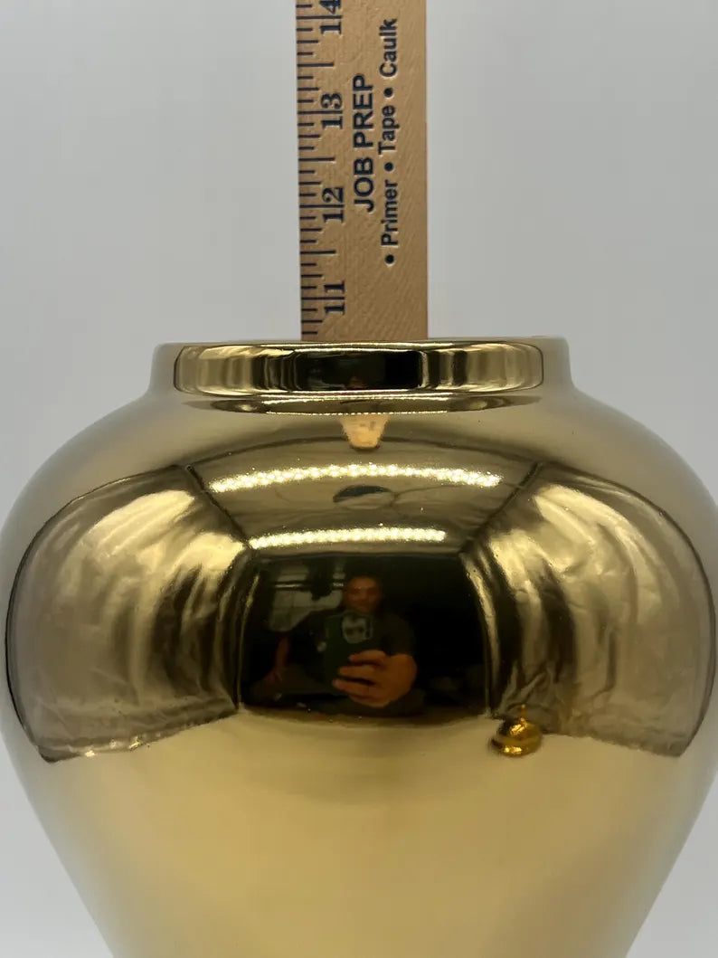 Gold Ceramic Tinaja / Tinaja de cerámica de Oro