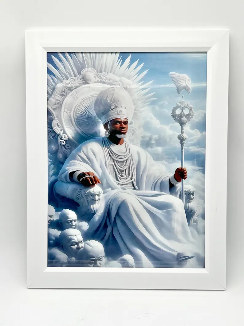 Obatalá 2D Canvas Print / Impresión en Lienzo 2D de Obatalá