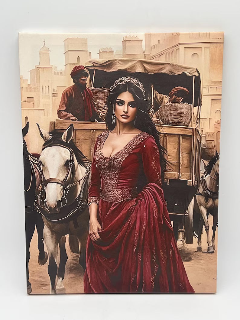 Arab Woman 2D Canvas / Mujer Árabe 2D en Lienzo