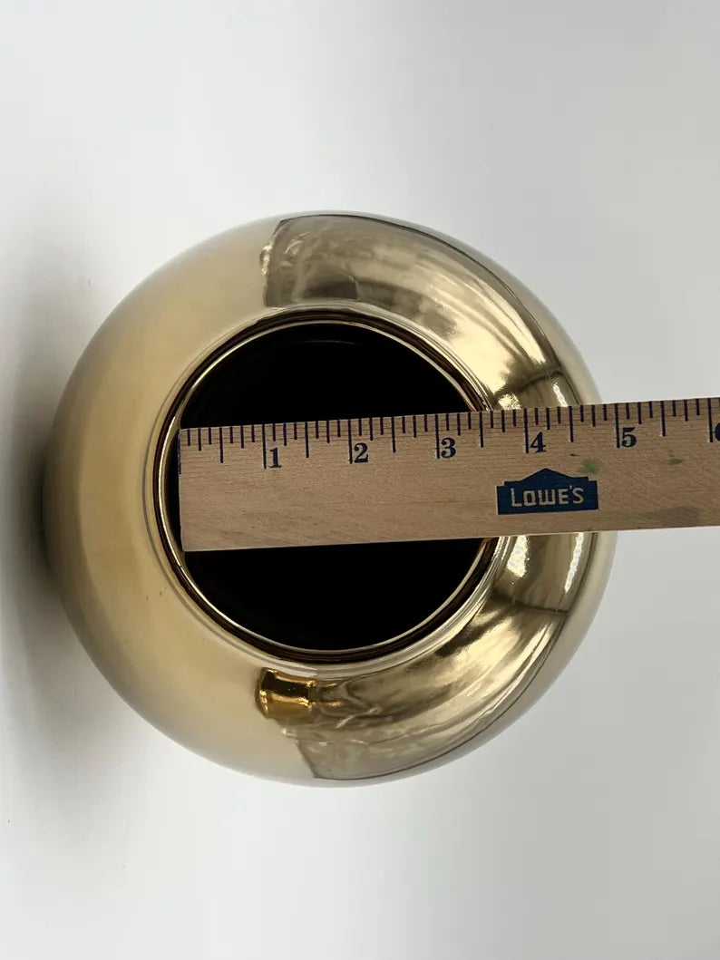 Gold Ceramic Tinaja / Tinaja de cerámica de Oro