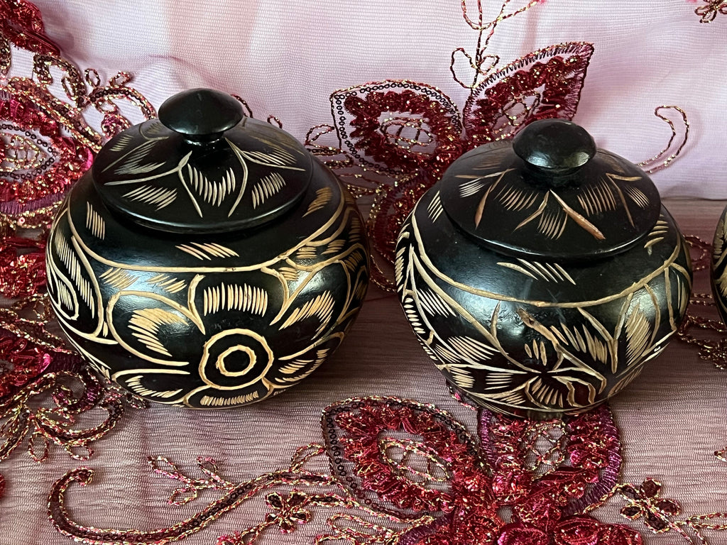 Small Handcrafted Wooden Bateas for Awokofa or Ikofa