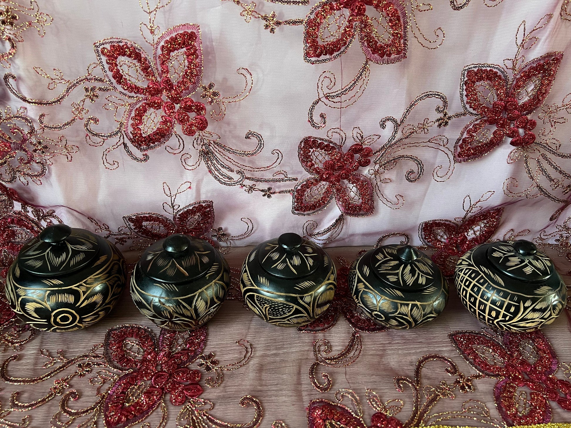 Small Handcrafted Wooden Bateas for Awokofa or Ikofa