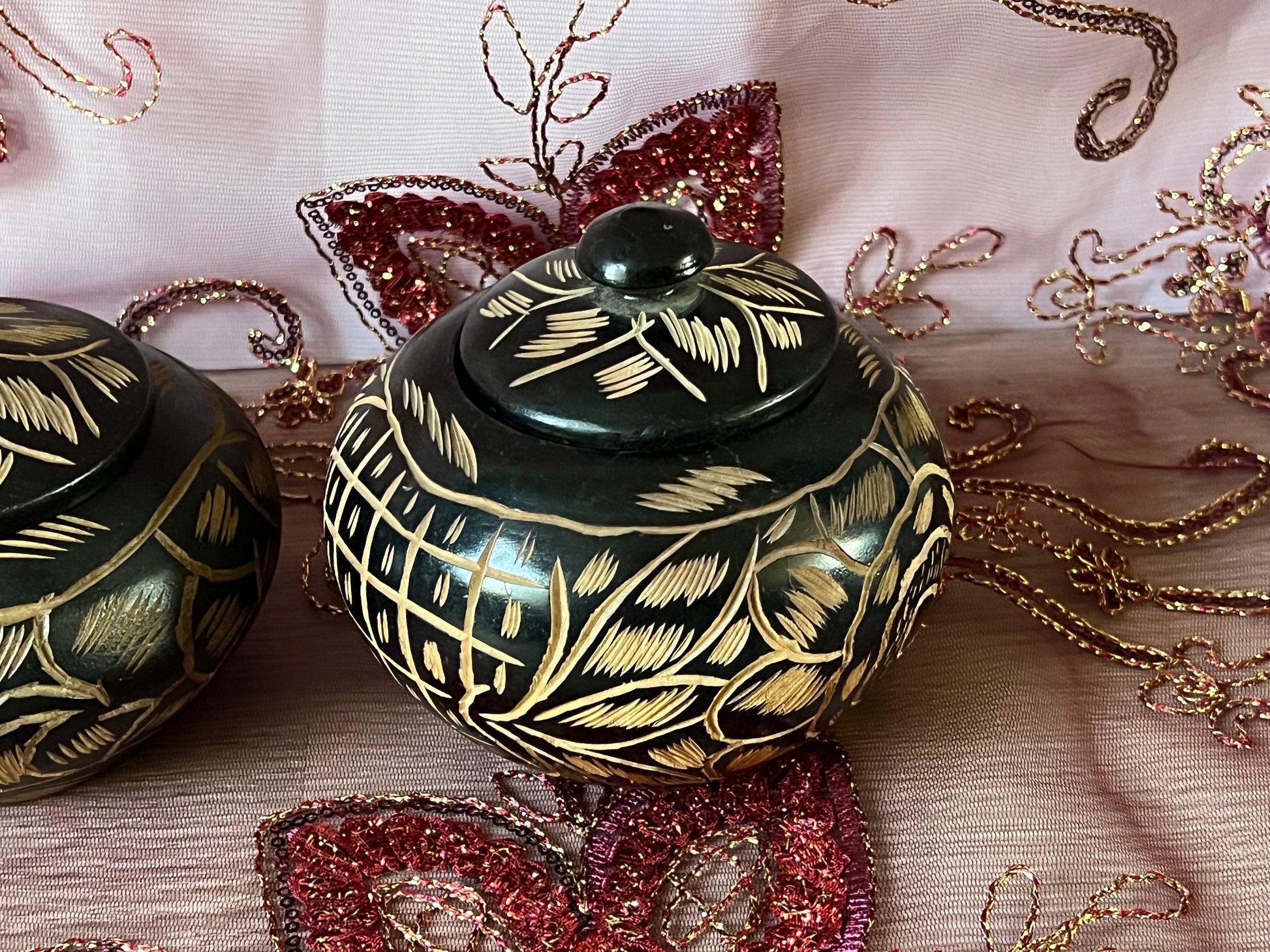 Small Handcrafted Wooden Bateas for Awokofa or Ikofa