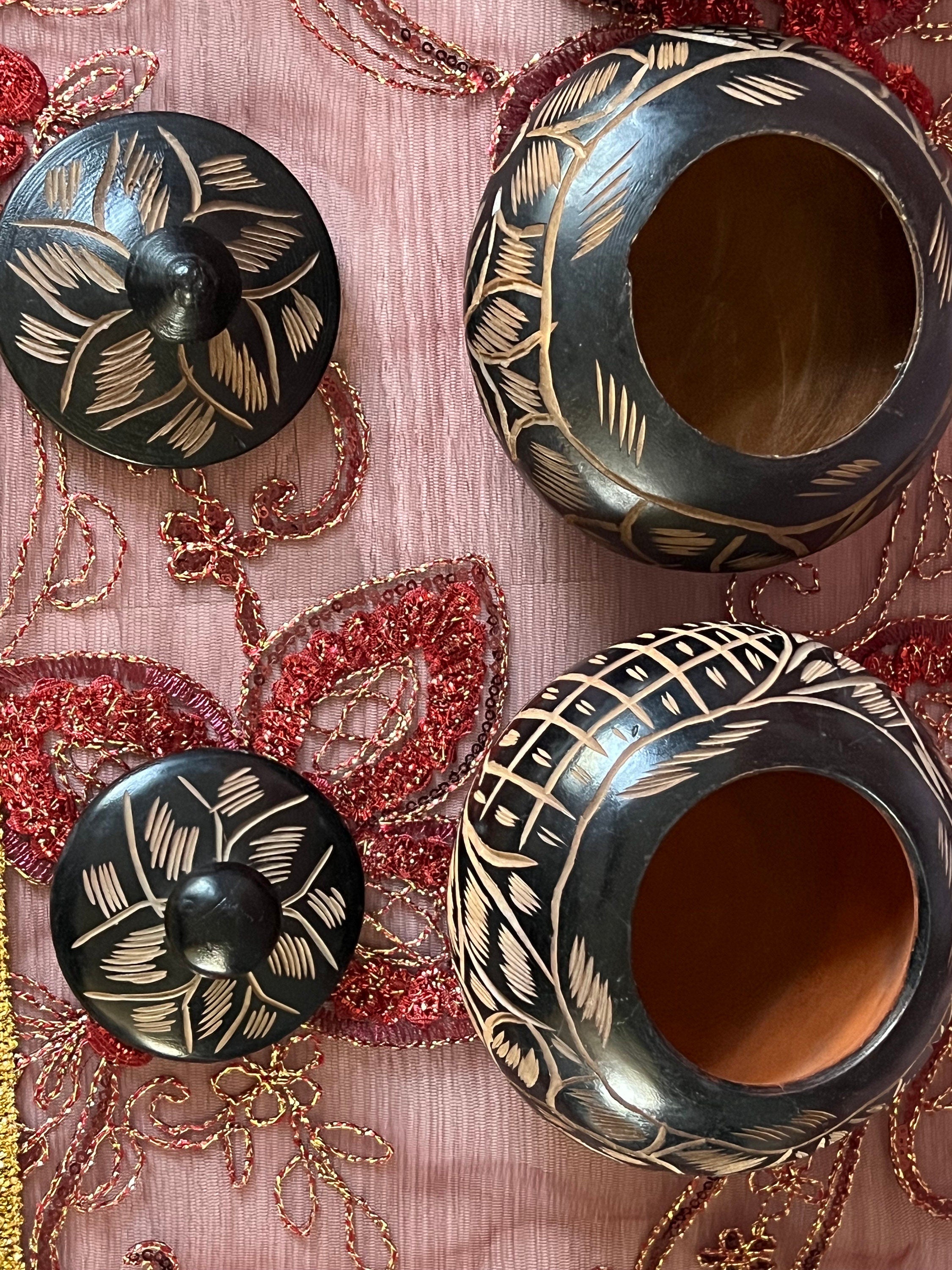 Small Handcrafted Wooden Bateas for Awokofa or Ikofa