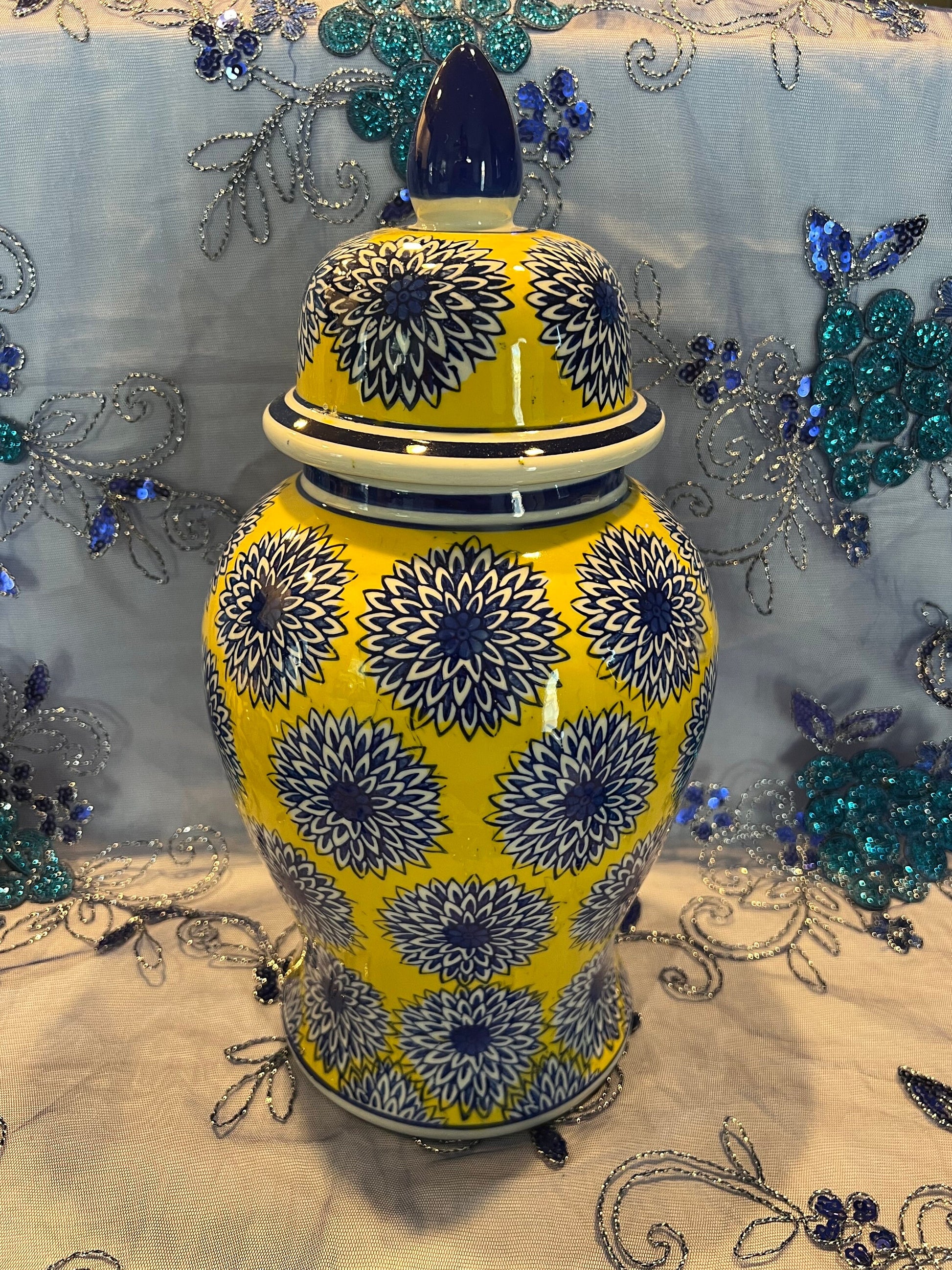 Ceramic Tinajas Ginger Jars for Yemaya and Oshun