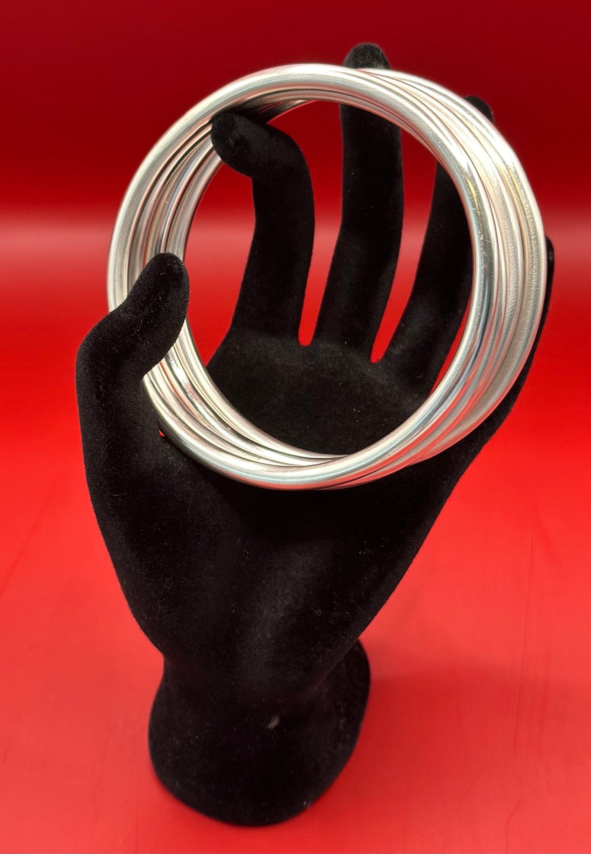 Manilla de Obatala Plata Fina Calibre .999 4 gauge - Gruesor extra gruesa/ Obbatala Bangle in .999 Fine Silver 4 gauge - extra thick