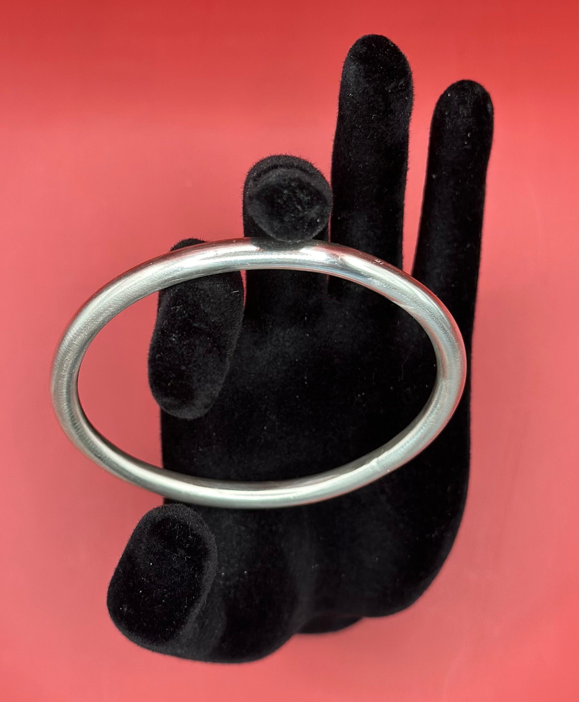 Manilla de Obatala Plata Fina Calibre .999 4 gauge - Gruesor extra gruesa/ Obbatala Bangle in .999 Fine Silver 4 gauge - extra thick