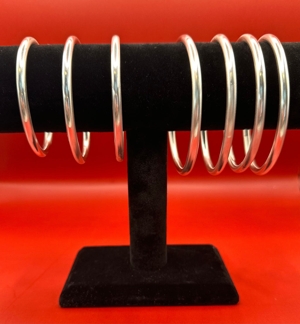 Manilla de Obatala Plata Fina Calibre .999 4 gauge - Gruesor extra gruesa/ Obbatala Bangle in .999 Fine Silver 4 gauge - extra thick