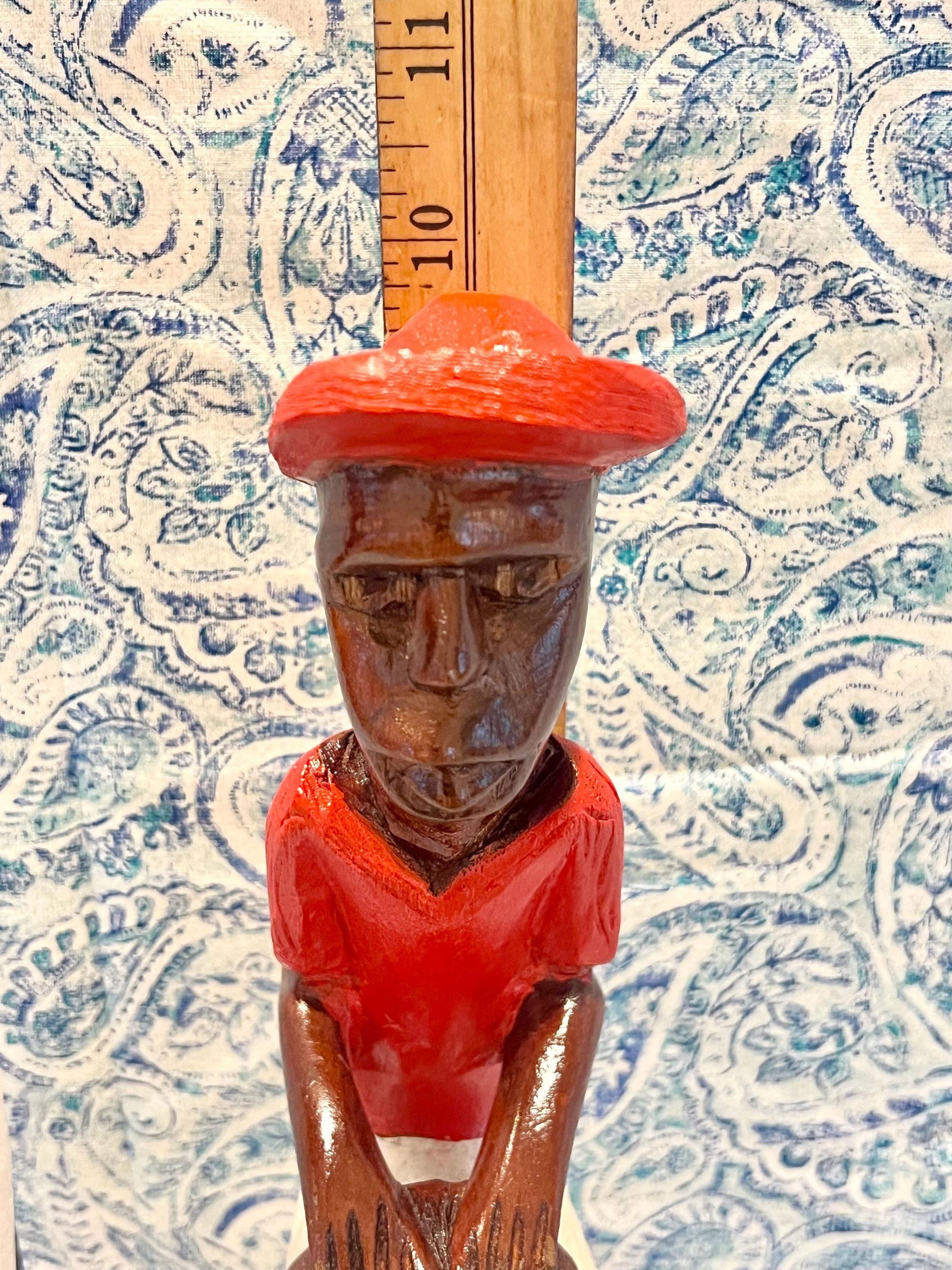 Handcrafted Muerto Wooden Statue Set / Set de Estatuas Talladas a Mano