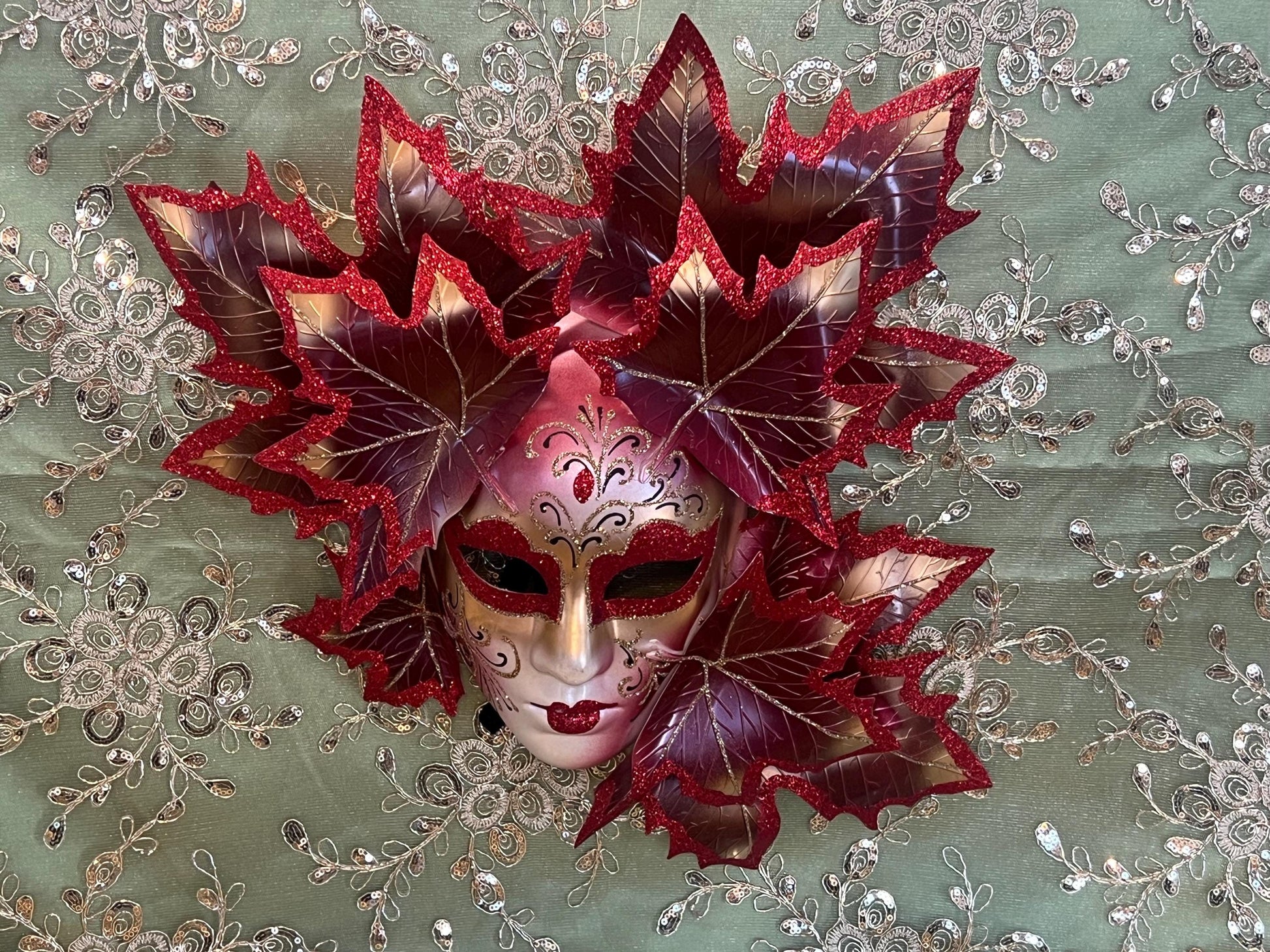 Handmade Venetian Mask: Authentic Italian Masquerade Mask