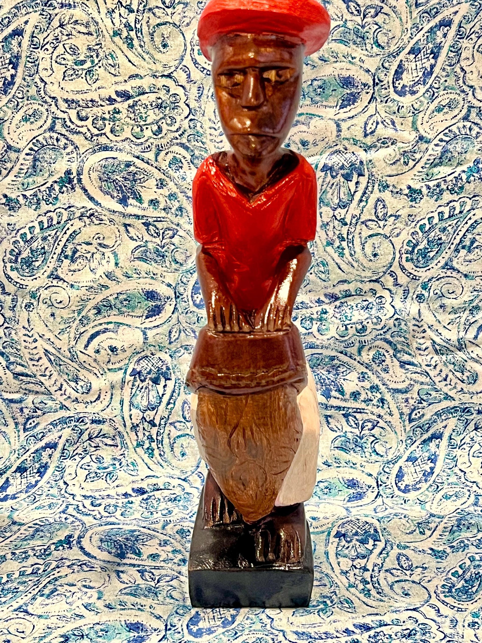 Handcrafted Muerto Wooden Statue Set / Set de Estatuas Talladas a Mano