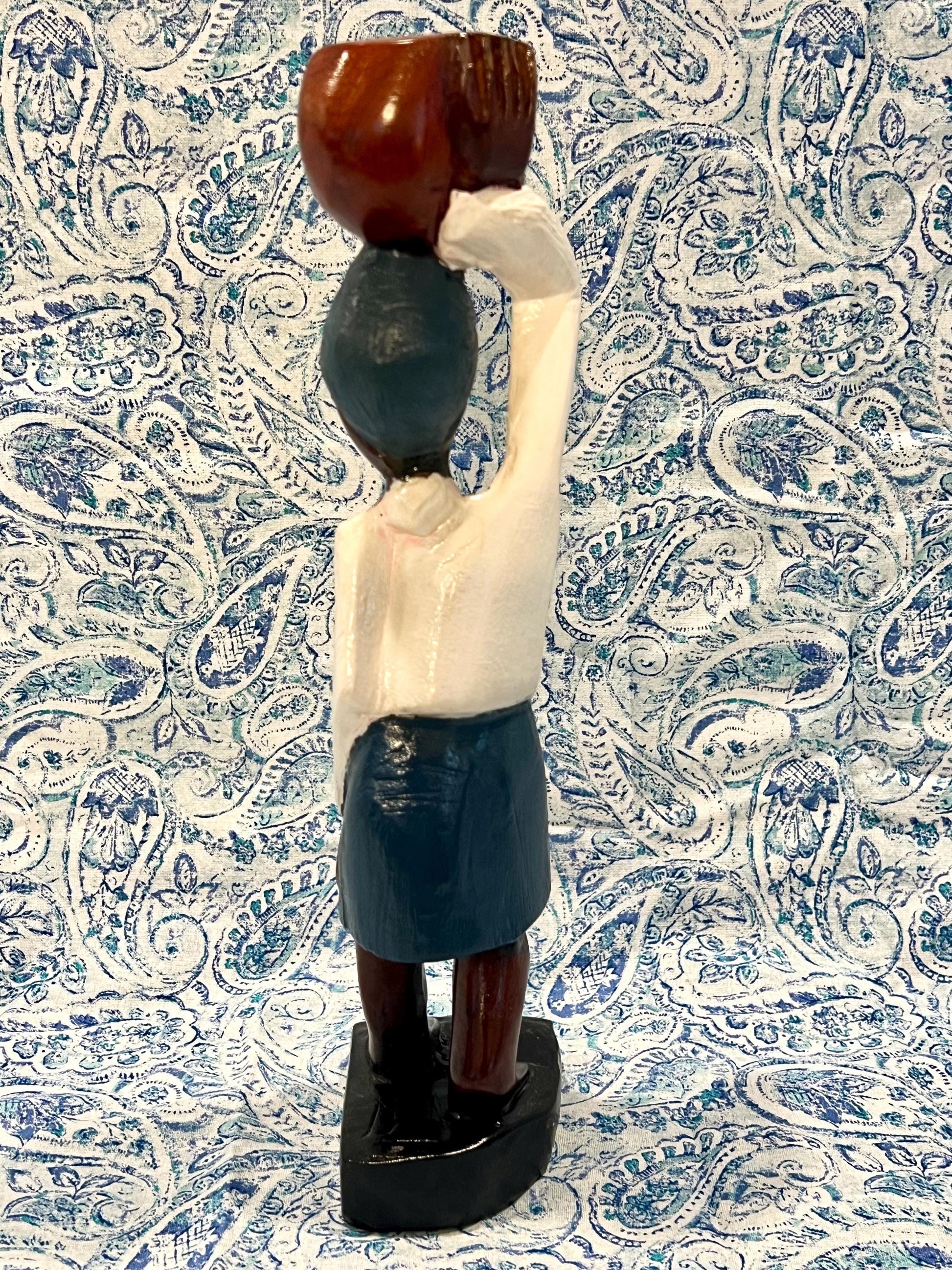 Handcrafted Muerto Wooden Statue Set / Set de Estatuas Talladas a Mano