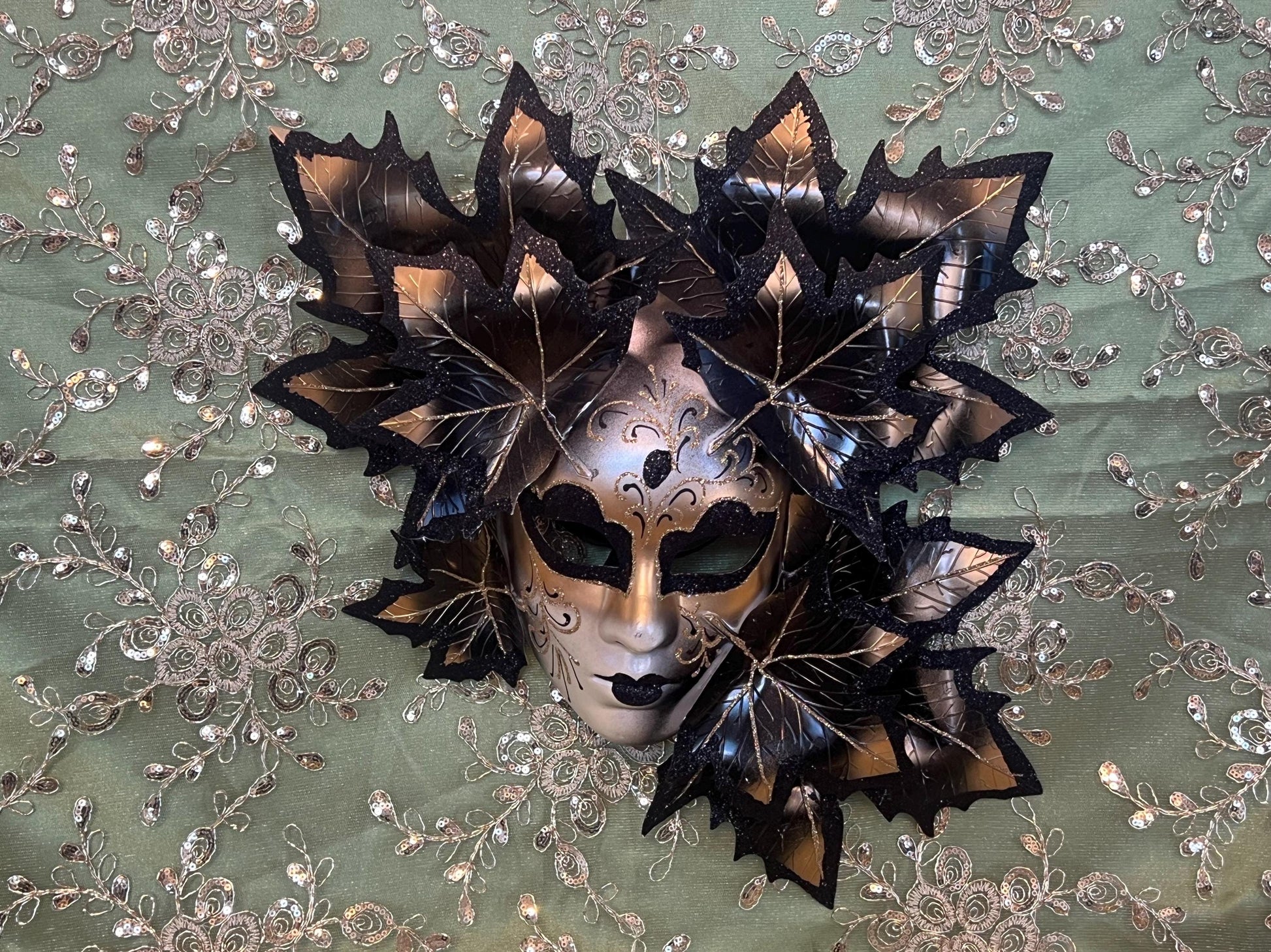 Handmade Venetian Mask: Authentic Italian Masquerade Mask