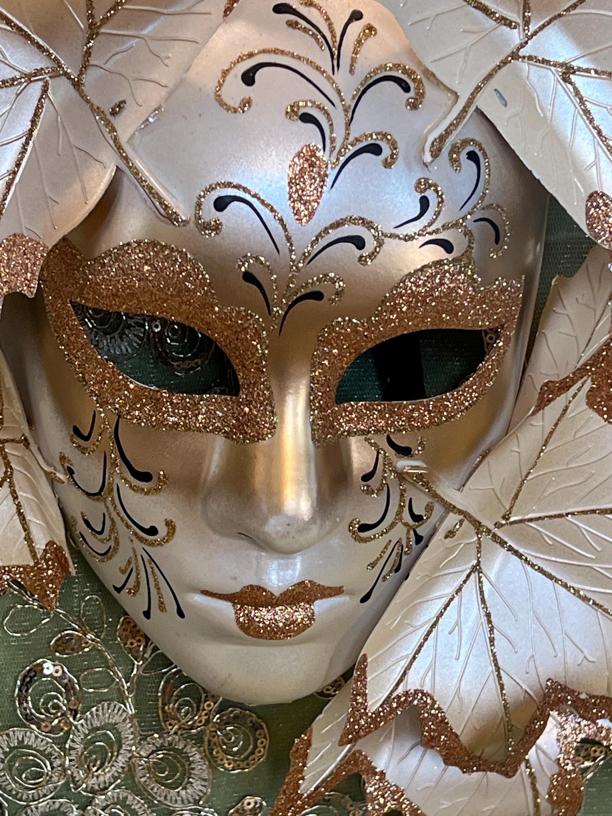Handmade Venetian Mask: Authentic Italian Masquerade Mask