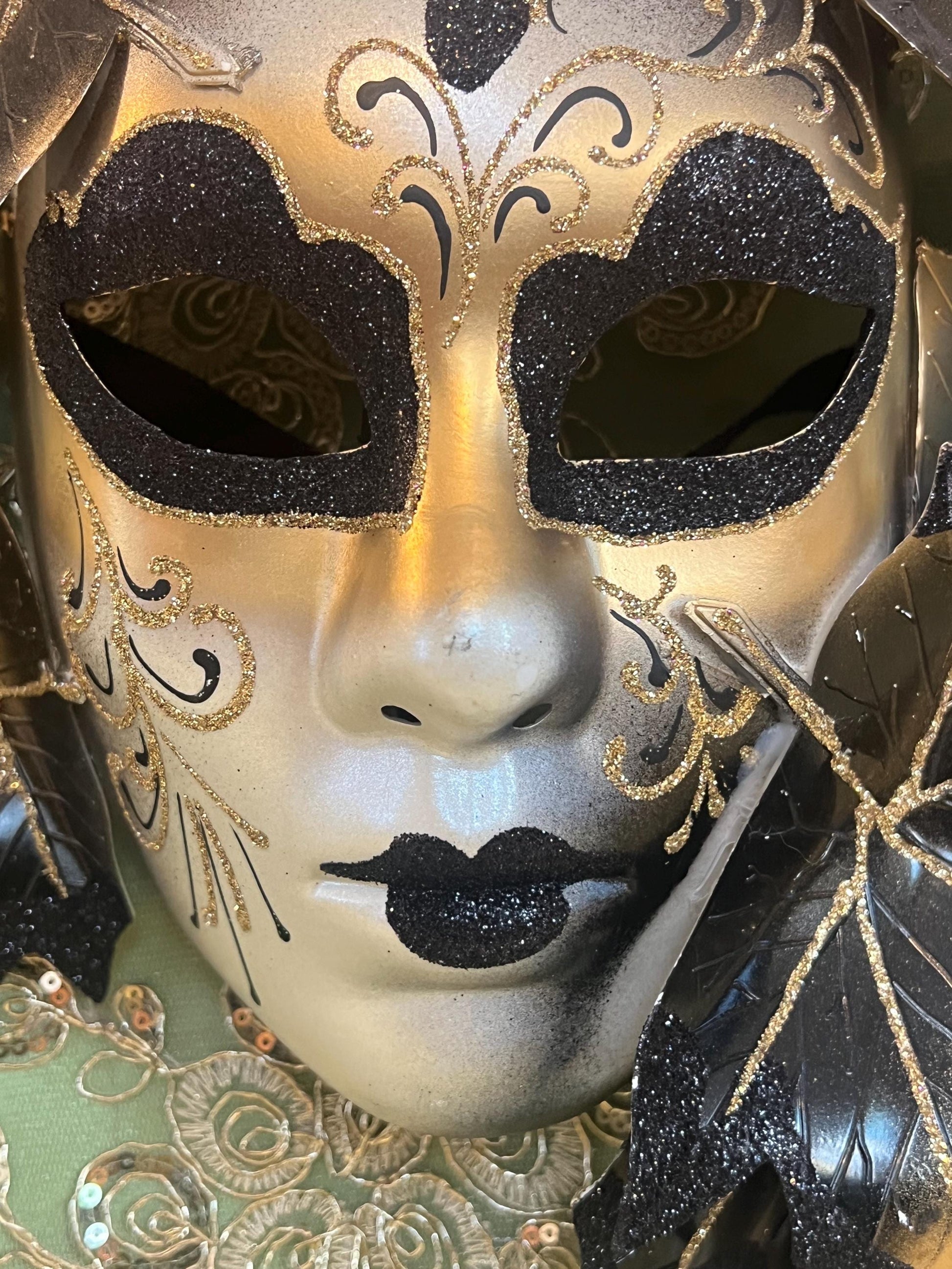 Handmade Venetian Mask: Authentic Italian Masquerade Mask