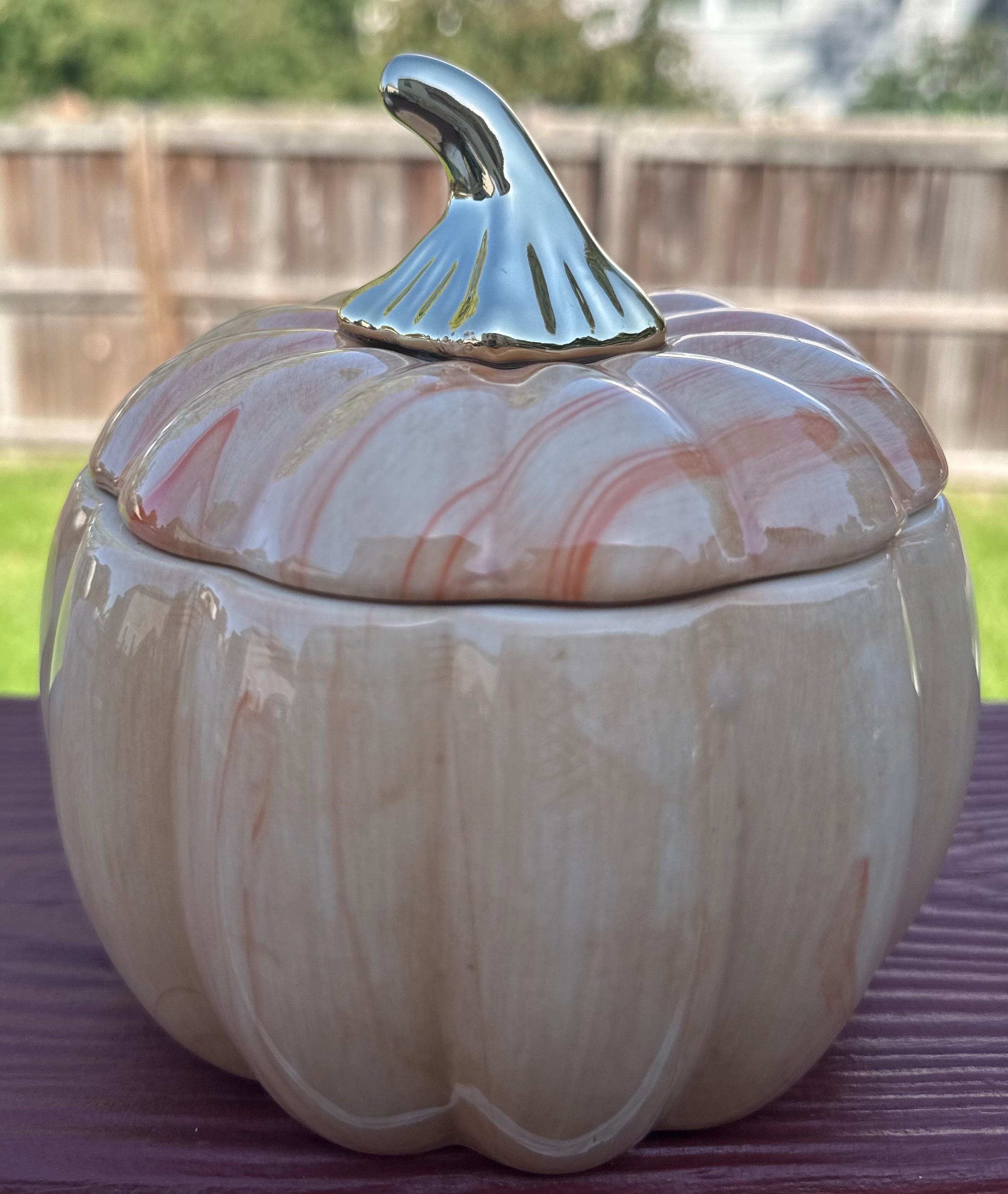 Ceramic Orisha Tinajas: White and Orange Ginger Jars