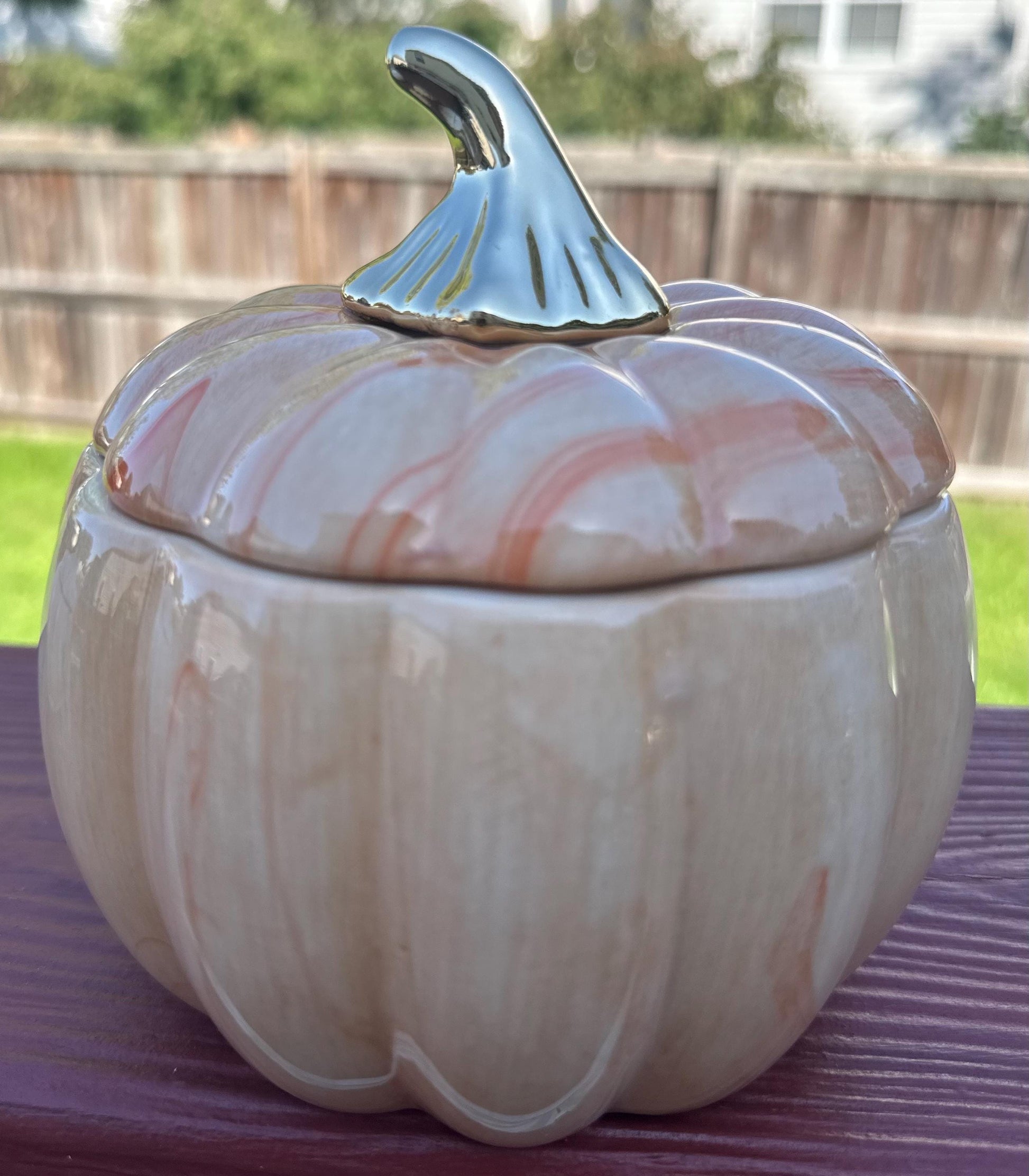 Ceramic Orisha Tinajas: White and Orange Ginger Jars