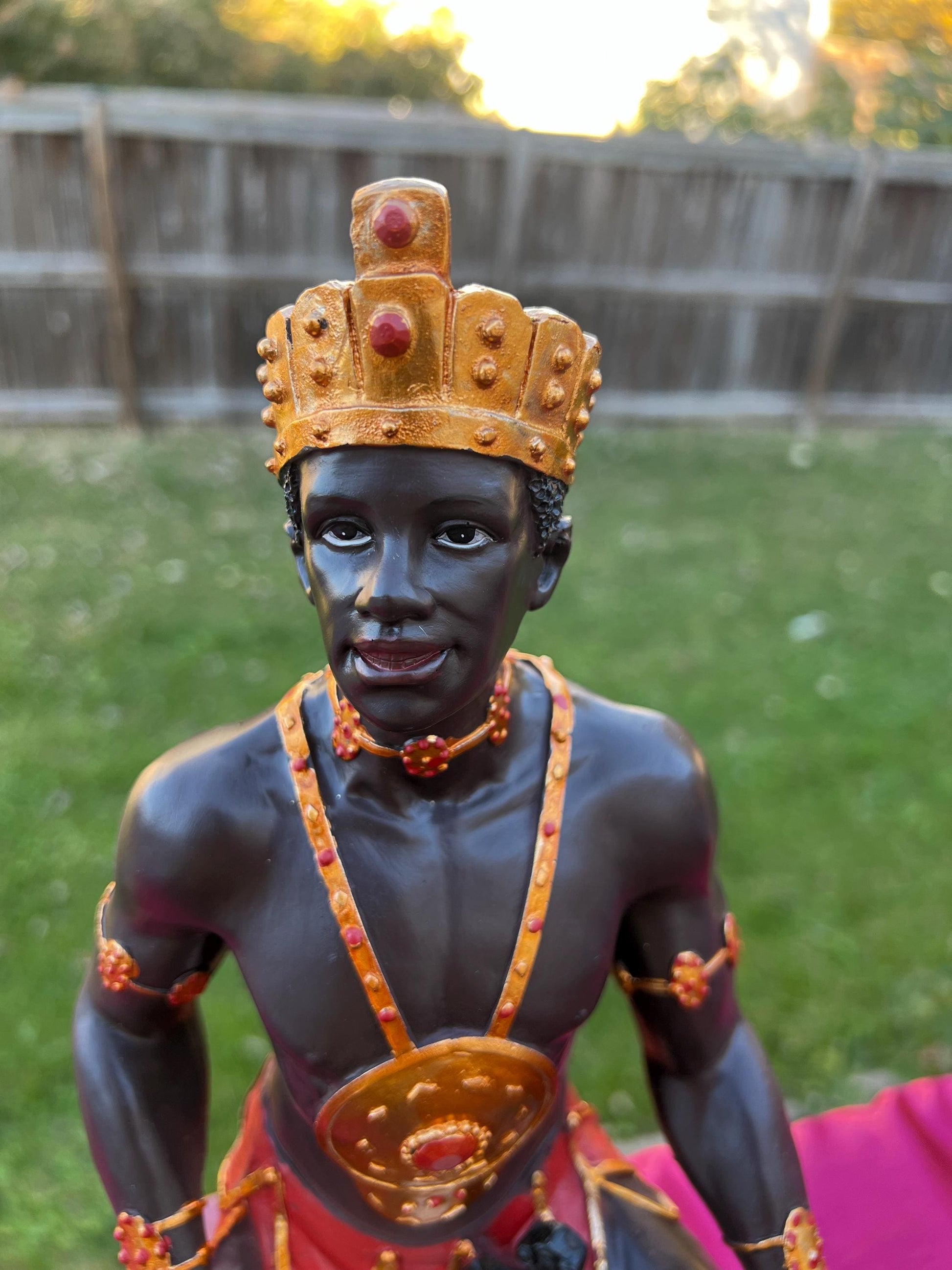 Estatua de Chango 13" / Shango Statue 13"