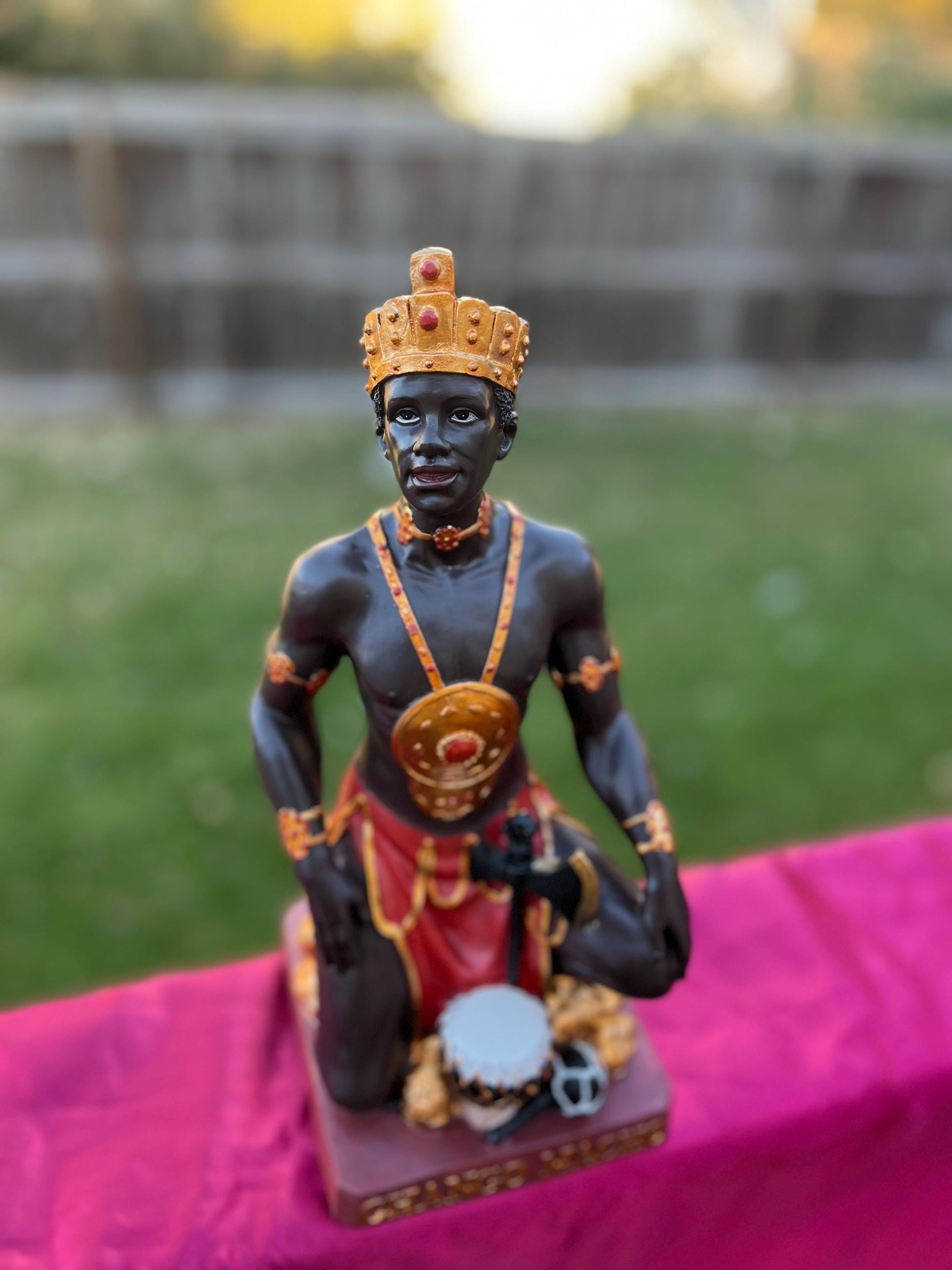 Estatua de Chango 13" / Shango Statue 13"