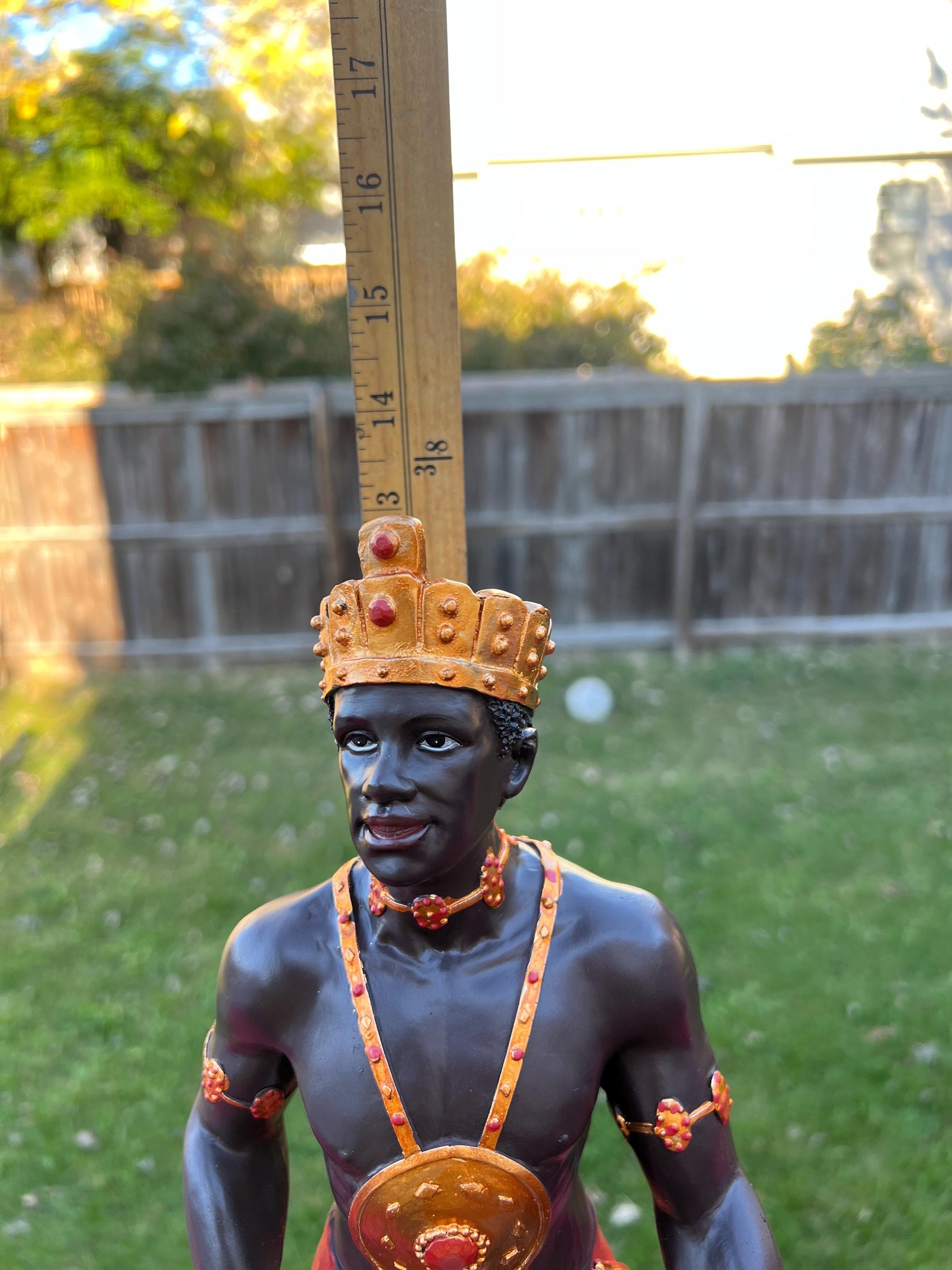 Estatua de Chango 13" / Shango Statue 13"