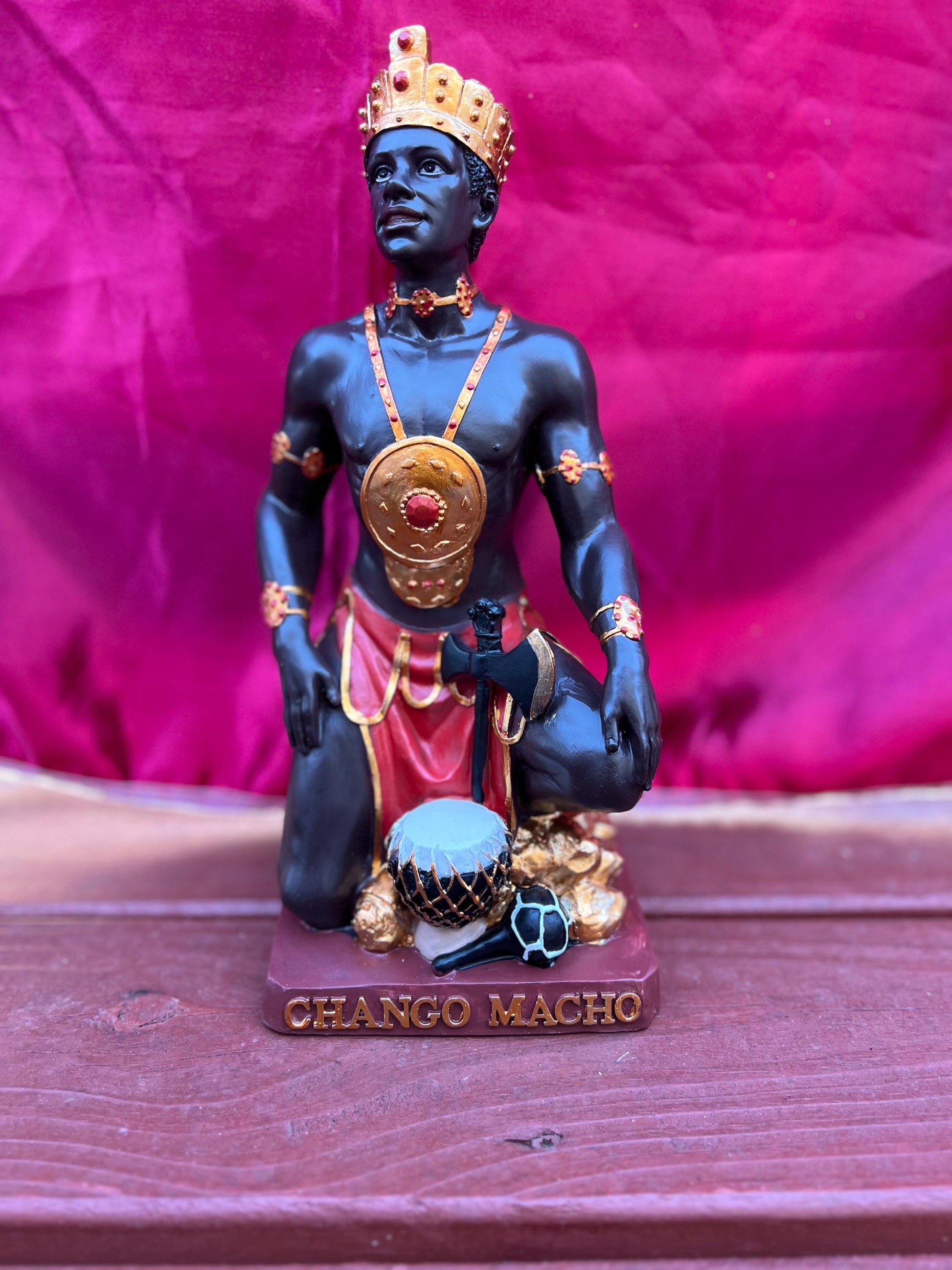 Estatua de Chango 13" / Shango Statue 13"