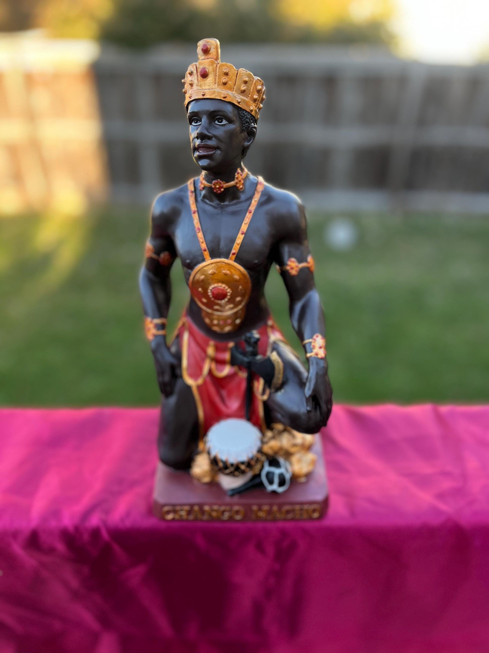 Estatua de Chango 13" / Shango Statue 13"