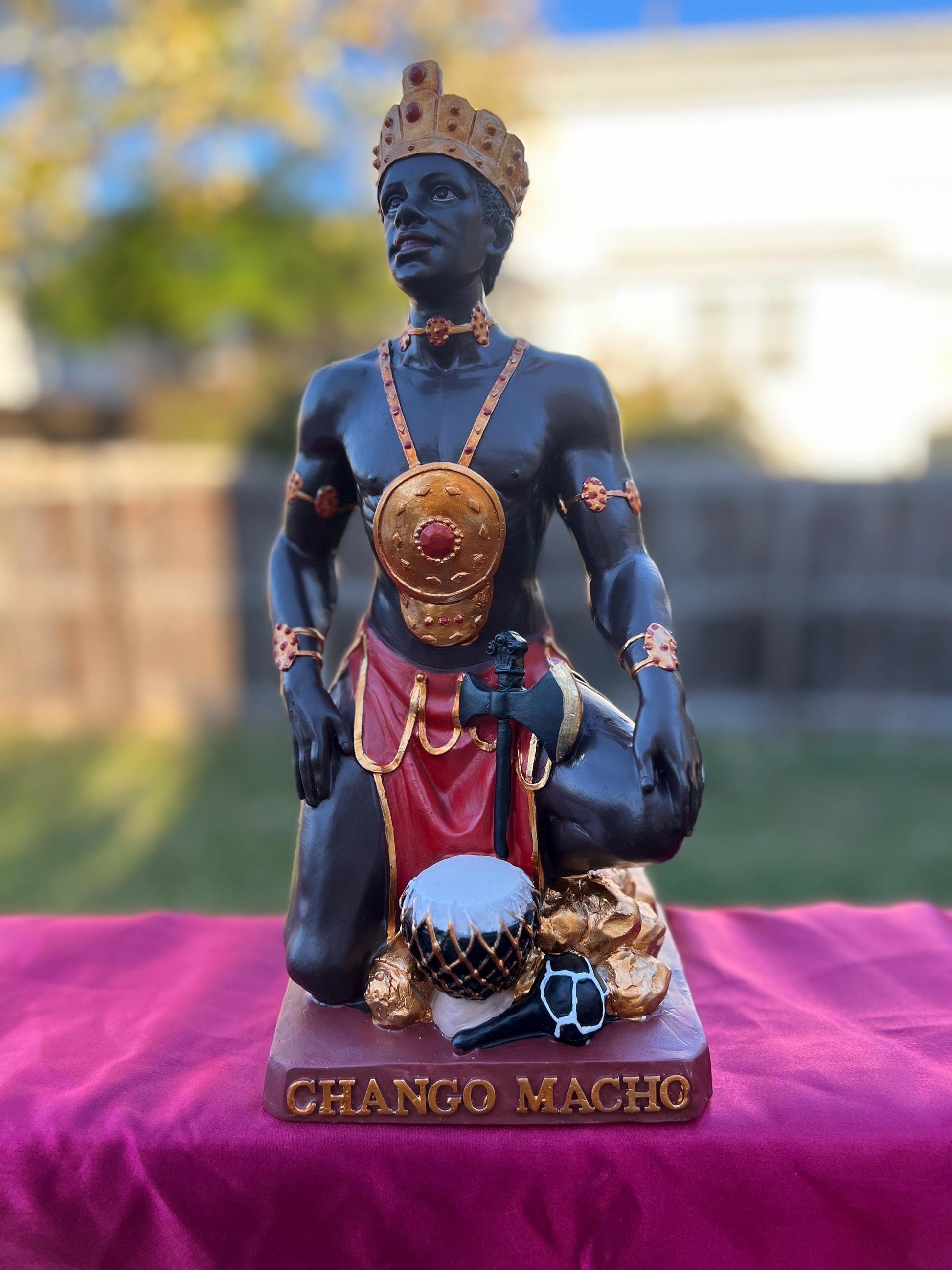 Estatua de Chango 13" / Shango Statue 13"
