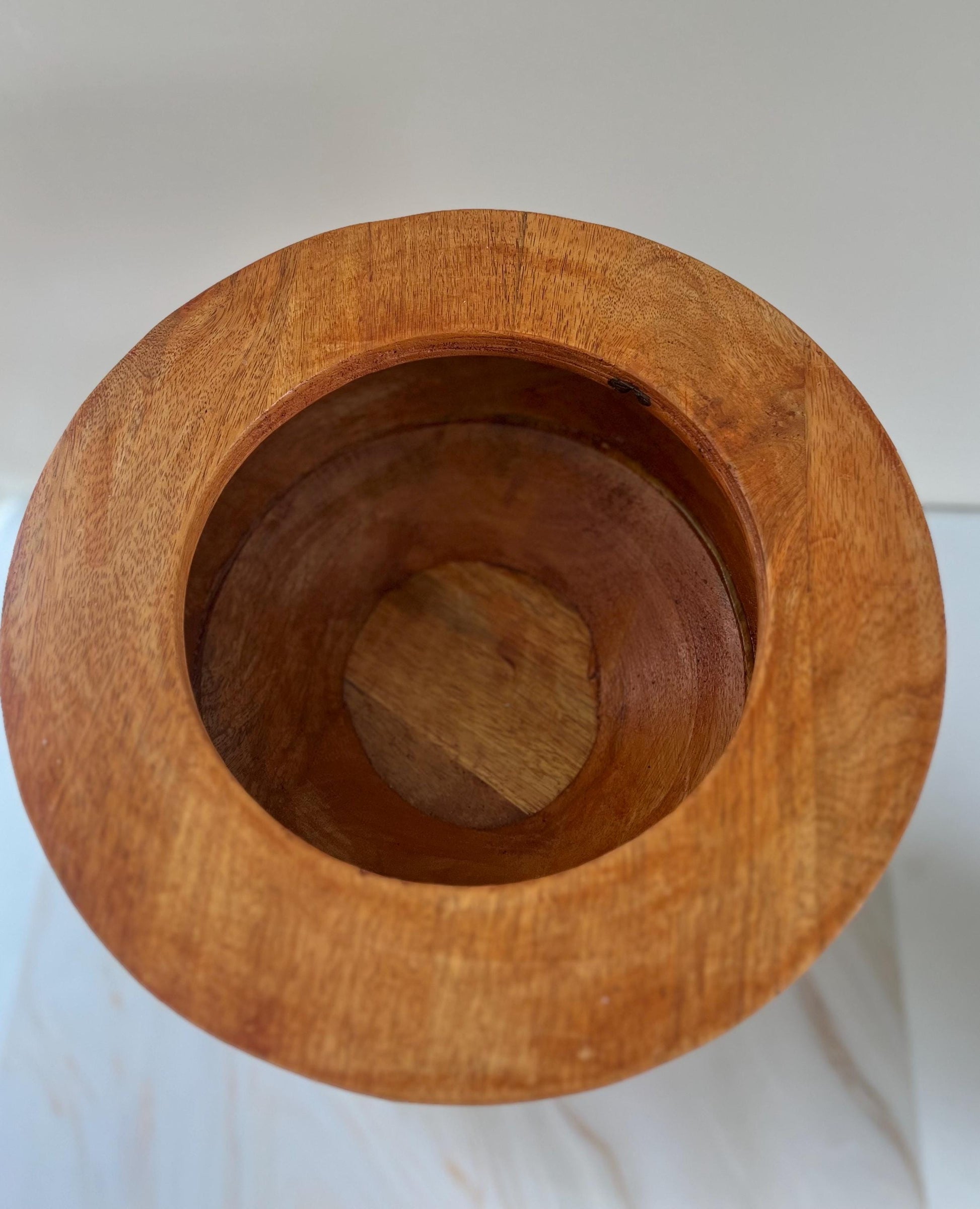 Hand Carved Wooden Basin Lebrillo De Aggayu and Pilon Para Aggayu