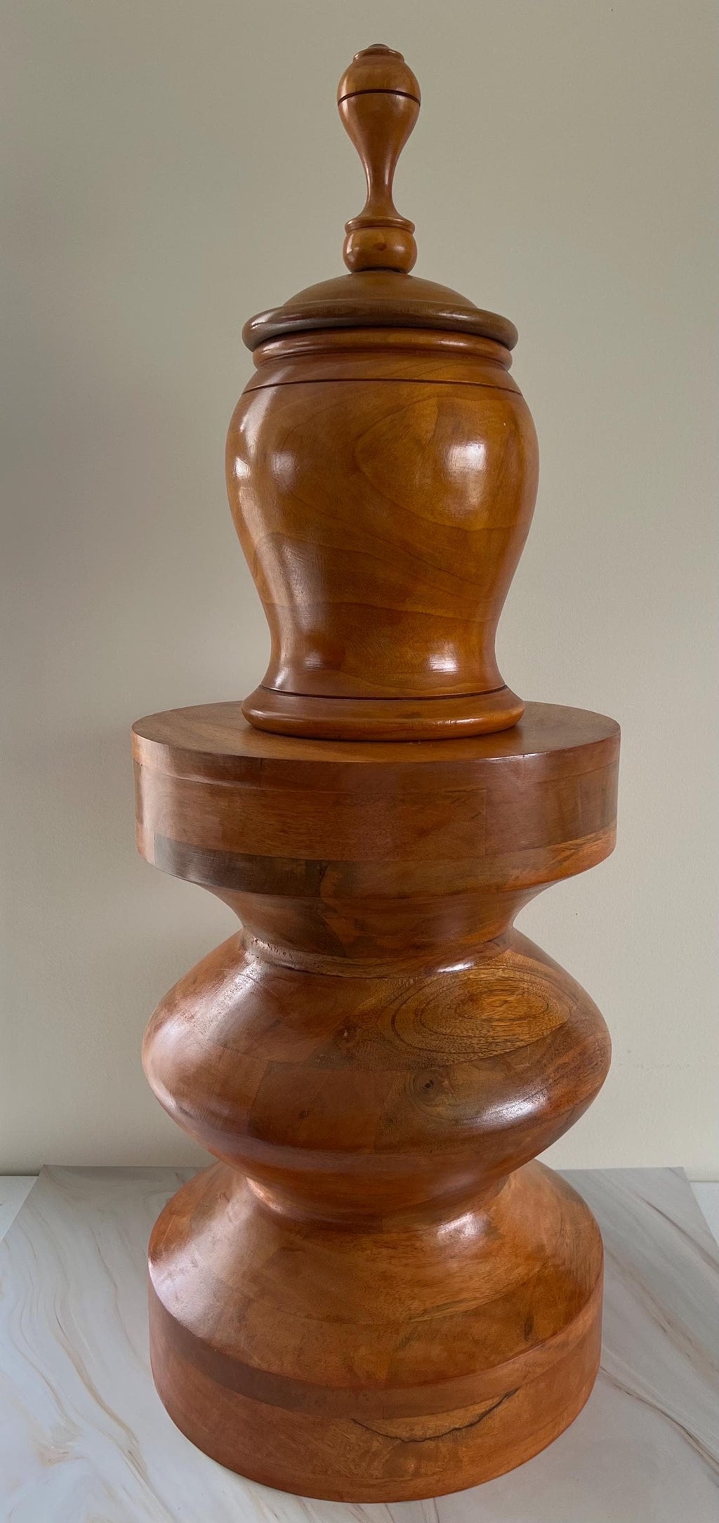 Hand Carved Wooden Basin Lebrillo De Aggayu and Pilon Para Aggayu