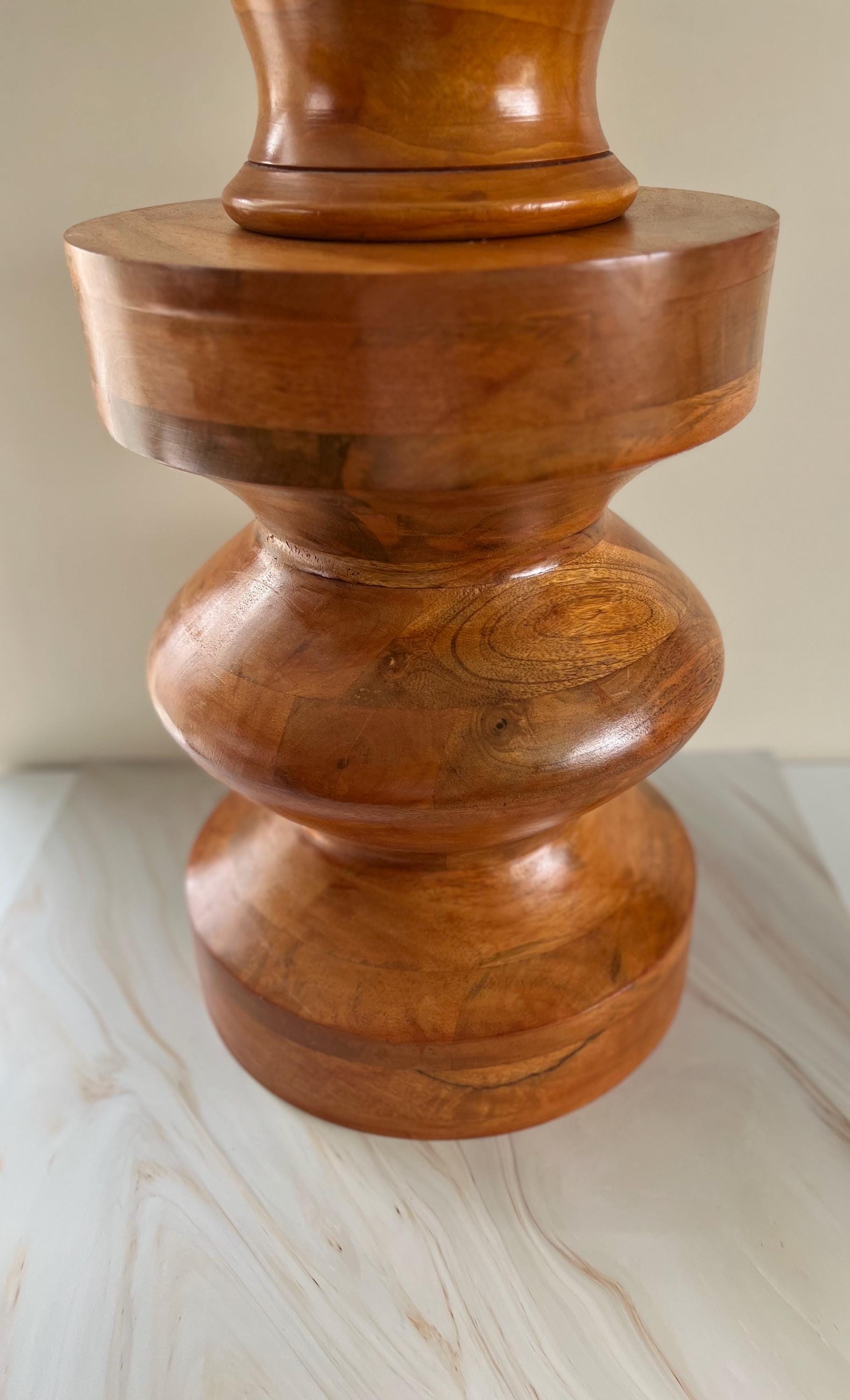 Hand Carved Wooden Basin Lebrillo De Aggayu and Pilon Para Aggayu