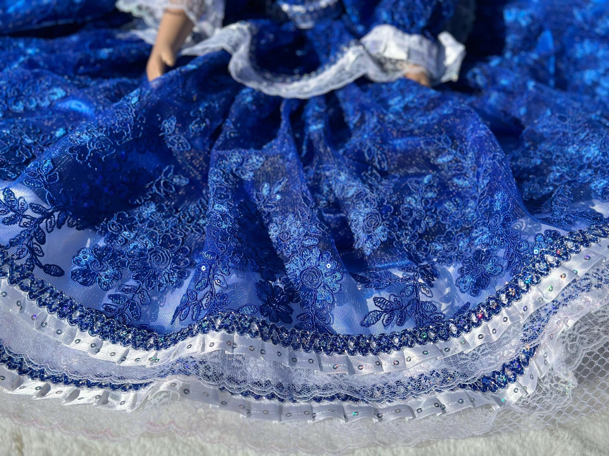 32" Yemaya Doll: Blue Dress, Bloomer & Turban