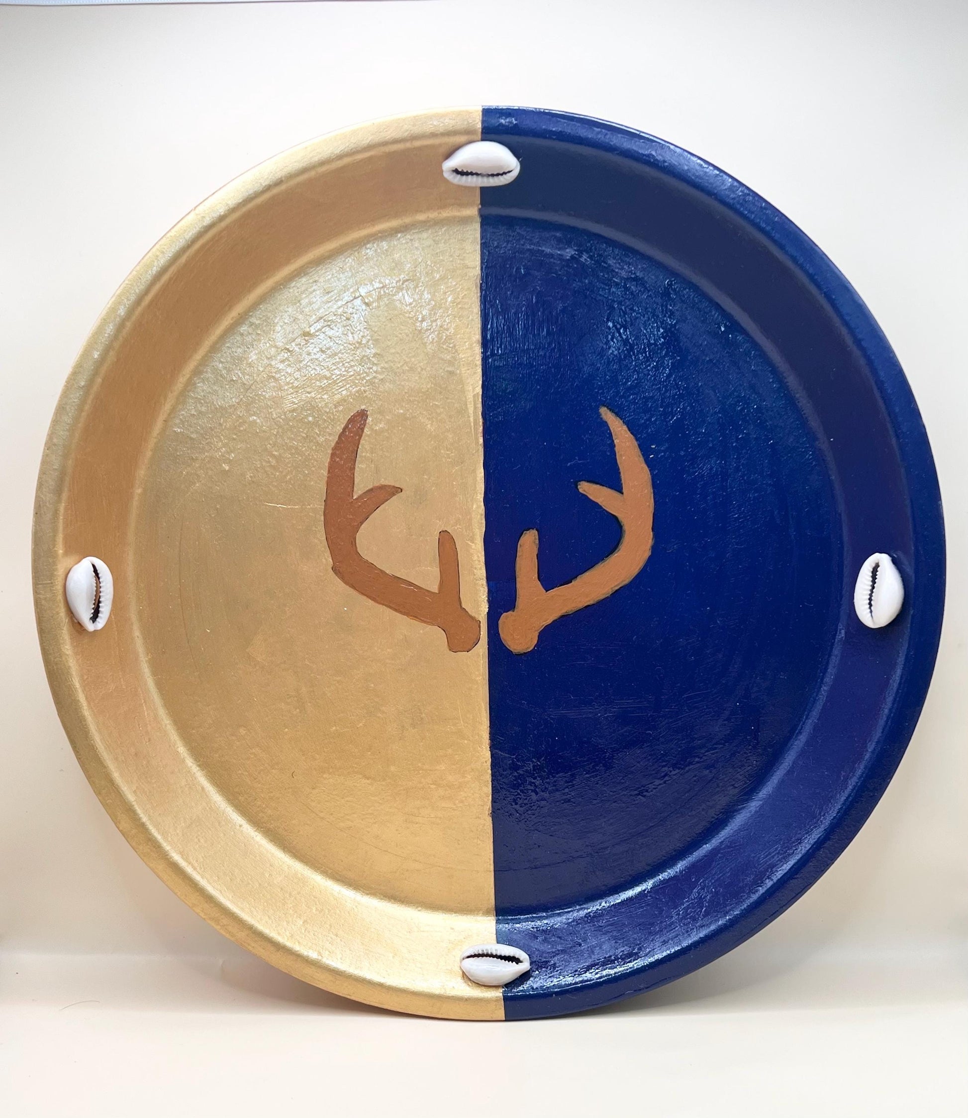 Ochosi Set with Deer Antlers, Tools, and Decorated Plate