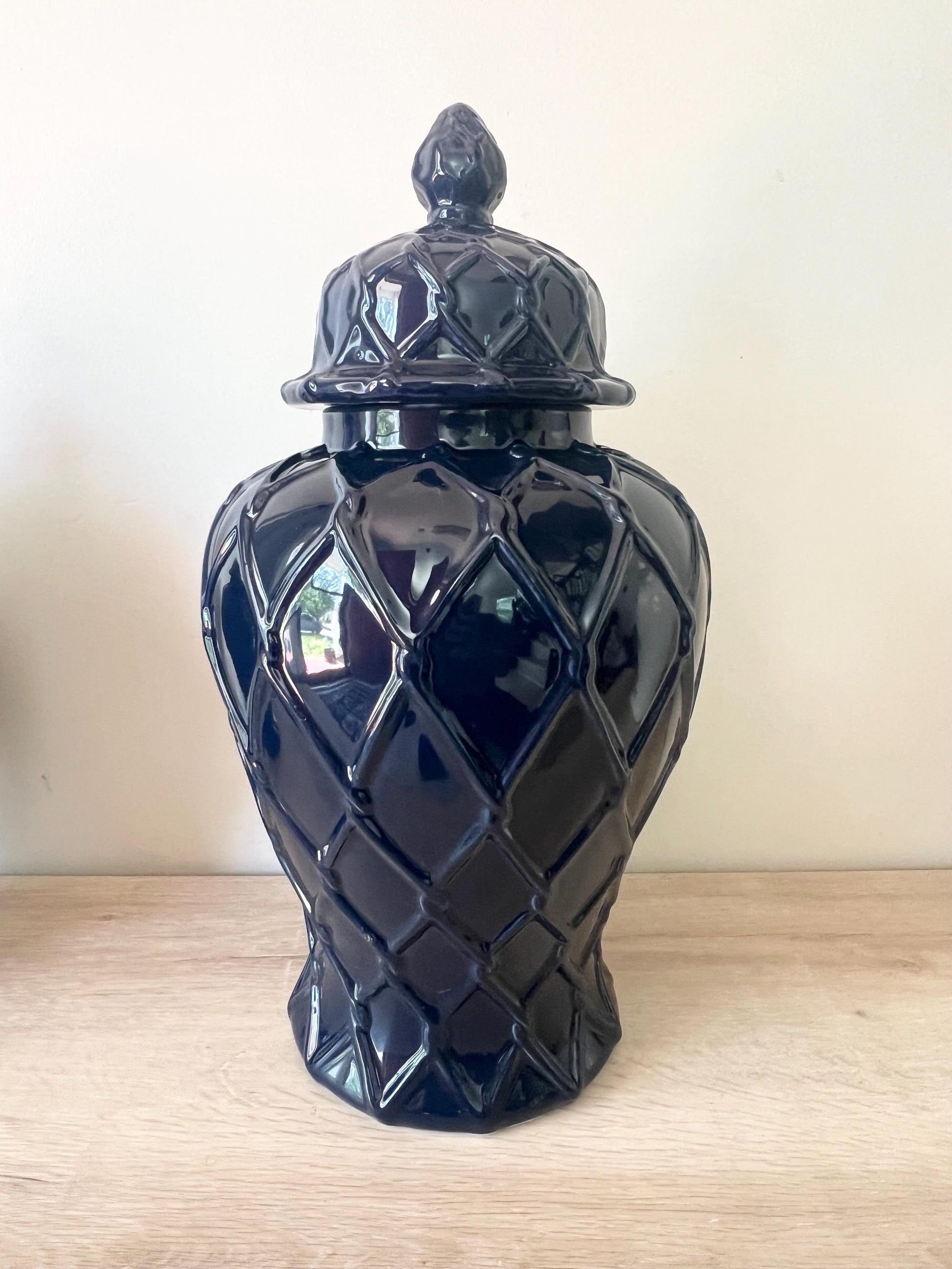 Ceramic Ginger Jar: Olokun/Yemaya Tinaja