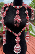 Handmade Shango Mazo: Tiger's Eye, Crystals & Murano Beads