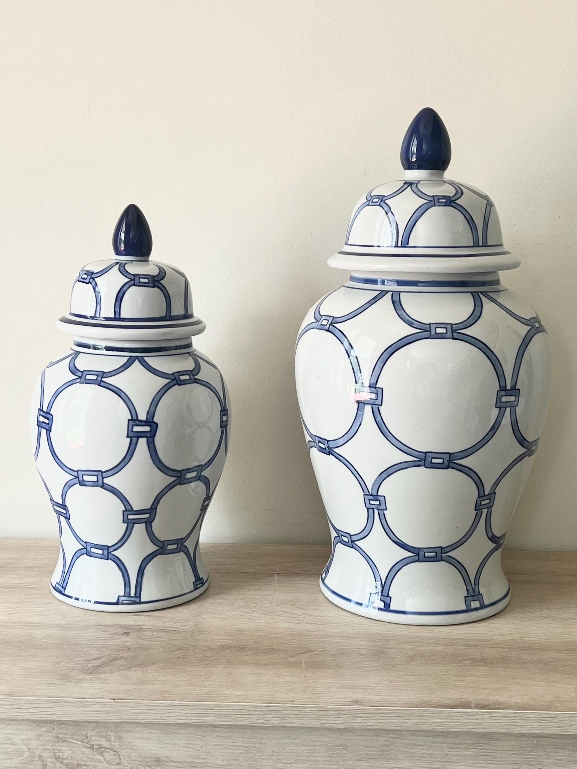 Ceramic Tinajas for Olokun/Yemaya - Orisha Ginger Jars