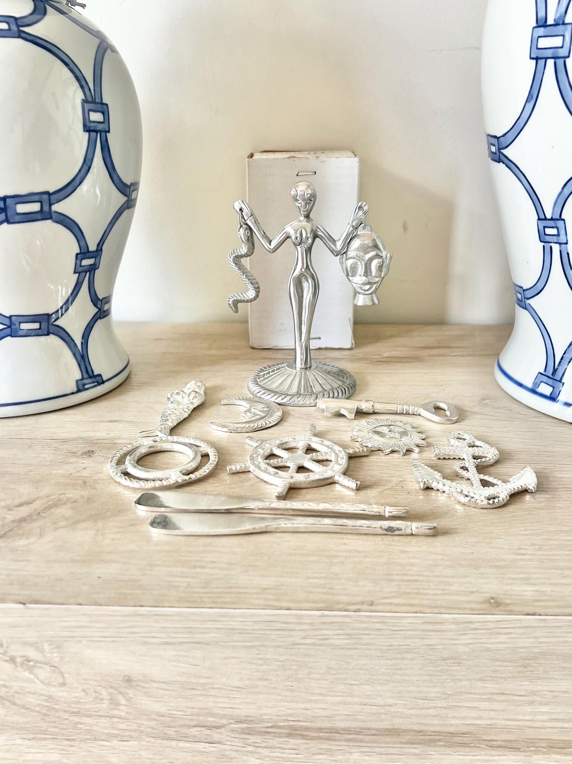 Ceramic Tinajas for Olokun/Yemaya - Orisha Ginger Jars
