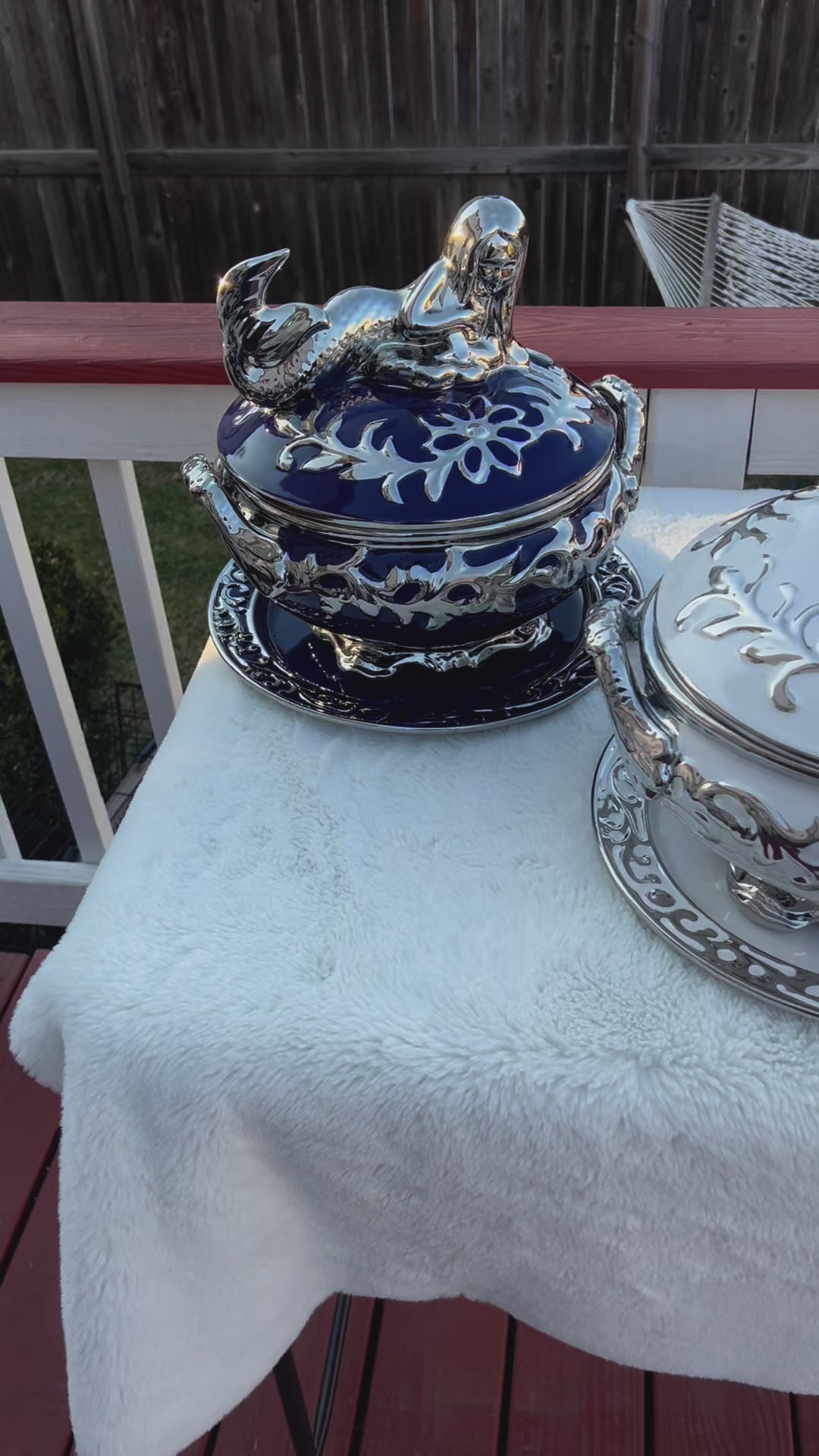Tinajas de Ceramica Para Orishas con Plato / Tureens for Orisha with Decorative Plates