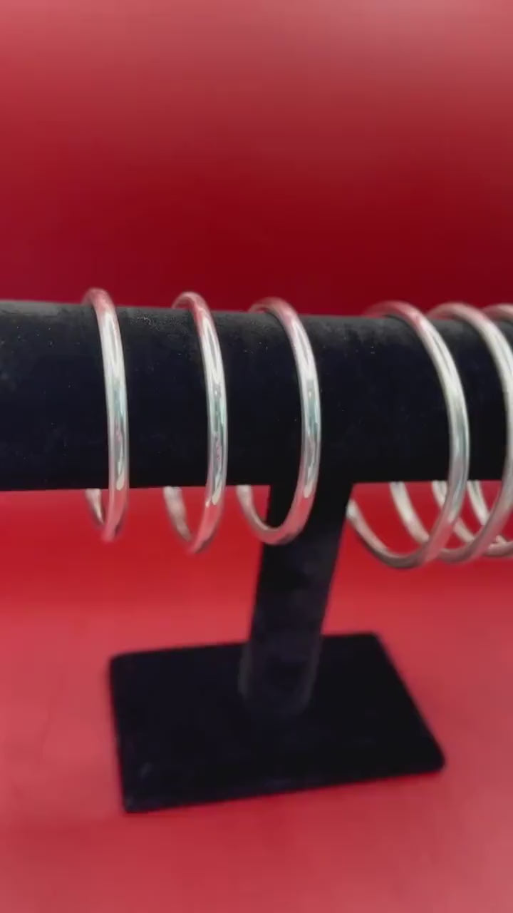 Manilla de Obatala Plata Fina 4ga / Obbatala Bangle in Fine Silver 4ga