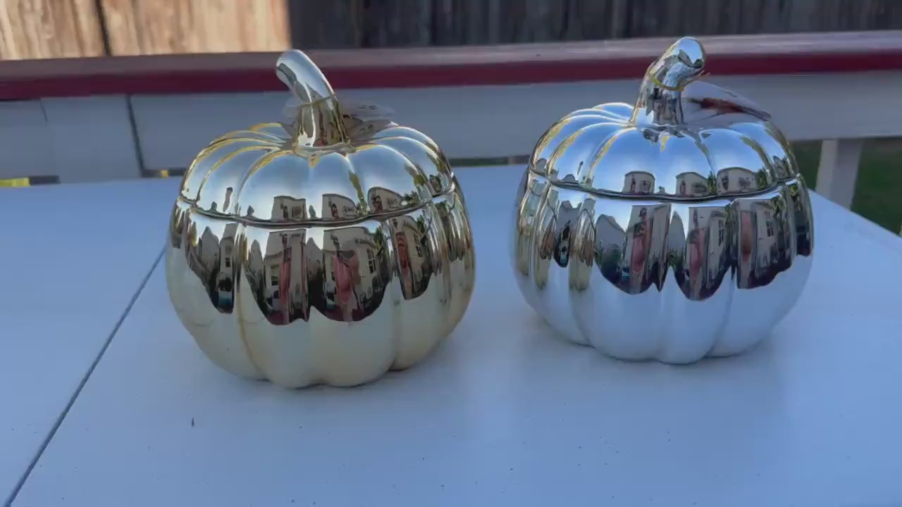 Gold, Copper & Silver Ceramic Tinajas / Tinajas de Cerámica Oro, Cobre y Plata