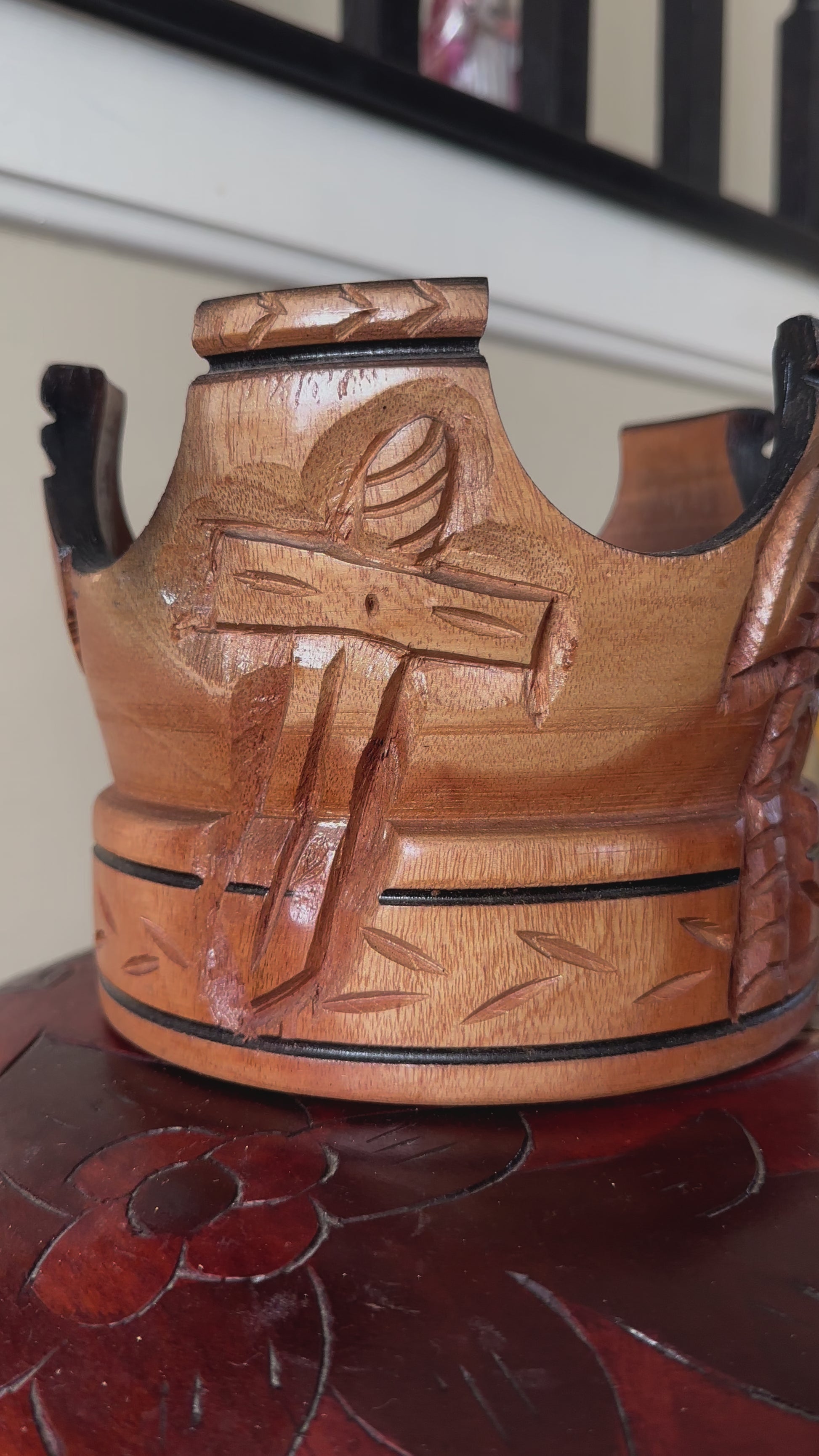 Corona de Chango en Madera / Wooden Crown for Shango